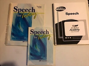Abeka Speech For Today Student Teacher Guide Video Manual Set Lot Grade 11 12 - Imagen 1 de 10