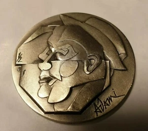 seltene französische silbermedaille federico fellini italienischer filmregisseur kino 41 mm - Bild 1 von 2