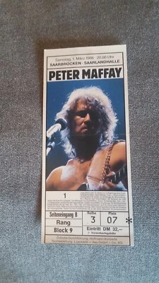 Peter Maffay Konzertkarte 1986 Saarbrücken - Bild 1 von 4