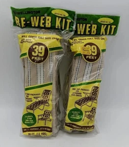 Wellington Re-Web Kit de Tejas 39 ft Bronceado/Blanco/Negro Rayas Nuevo de Edición Dos Paquetes - Imagen 1 de 6
