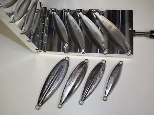 Saltwater Flat Fall Jig mold 3,5,7,11oz CNC Aluminum Flatfall Keel - Picture 1 of 8