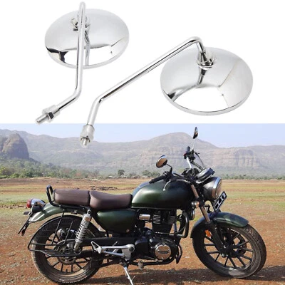 For Honda CB 350 450 550 600 Moped Chrome Motorcycle Rearview Side Mirrors — 第 1/4 张图片