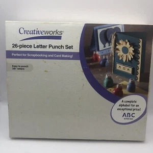 Creative works 26 Piece Letter Punch Set Scrapbook Card Making Crafts Art Teach - Picture 1 of 3