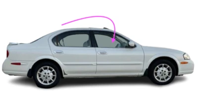 Compatível com 00-04 Nissan Maxima & Infiniti I30, I35 Sedan vidro da janela da porta dianteira direita - Imagem 1 de 4