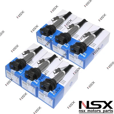 6PCS Ignition Coils For BMW Models Replace Delphi Coils GN10571 0221504470 - Image 1 of 4