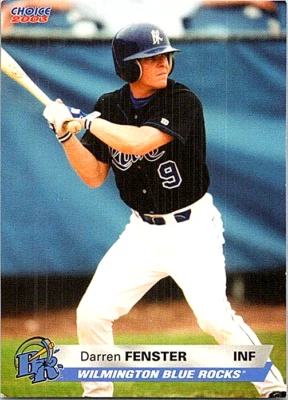 2003 Choice Wilmington Blue Rocks Minor League Baseball #10 Darren Fenster - Image 1 of 2