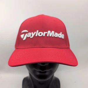 Cappello da golf Taylormade taglia unica rosso regolabile rialzato logo ricamato berretto - Foto 1 di 10