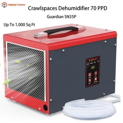Abestorm SN35P CrawlSpace Dehumidifier 70 PPD Commercial Industry 1000 Sq.Ft.