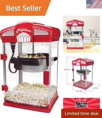 Stir Crazy 4-Qt. Popcorn Popper with Nonstick Kettle - Ideal for Movie Nights - Image 1 of 4