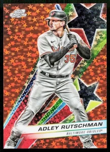 2024 Topps Chrome Cosmic Starfractor Orange Adley Rutschman /25 Orioles #SF-35 - Picture 1 of 2