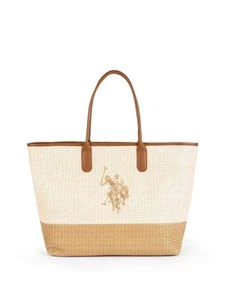 U.s. Polo Assn Polo Party Lrg Shopping Beige - Borse Donna Borse A Spalla - Imagen 1 de 2