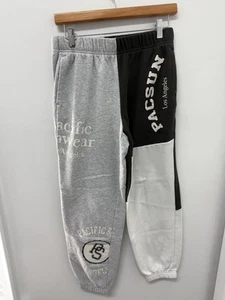 Pacsun Los Angeles Black Gray Sweatpants Size S - Picture 1 of 9