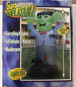 🔥🔥GEMMY 8 Feet Giant Airblown Inflatable Monster Halloween Rare🔥🔥 - Picture 1 of 4