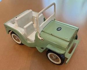 Vintage 1960's Tonka Light Mint Green & White Jeep Runabout - See Description - Picture 1 of 9