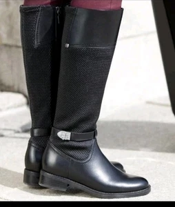 Botas de Montar BLONDO IMPERMEABLES Cuero Negro Talla 7.5  - Imagen 1 de 18