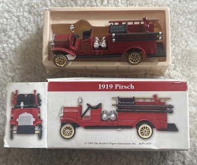 VTG 1999 Readers Digest Inc. DIE-CAST 1919 PIRSCH FIRE TRUCK  By High Speed  - Image 1 of 3