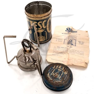 VINTAGE STESCO HIKERS' CAMPING STOVE LAMP IN TIN No Reserve - Picture 1 of 9