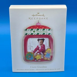 Hallmark I LOVE GRANDMA ORNAMENT Hanging or Magnet Photo Holder 2008 - Picture 1 of 3