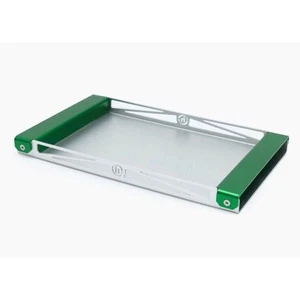 Hidden NY Rogers Drink Valet Tray Aluminum Green OG H Logo - Picture 1 of 7