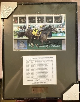 Foto firmada por Street Sense - Churchill Downs 2006 - Enmarcada + Hoja de carreras Foto 1 de 4