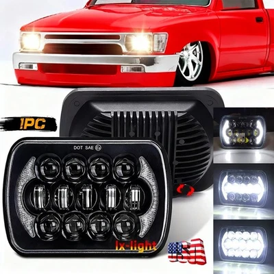 Faro LED alto/bajo rectangular DRL más brillante de 5X7" 7x6 pulgadas para camioneta Toyota Foto 1 de 4