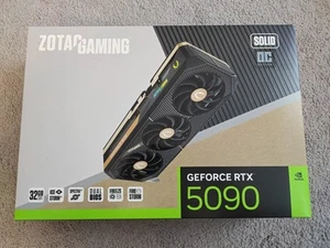 ZOTAC Gaming GeForce RTX 5090 Solid OC 32GB GDDR7 GPU In-Hand SHIPS IMMEDIATELY - Picture 1 of 4