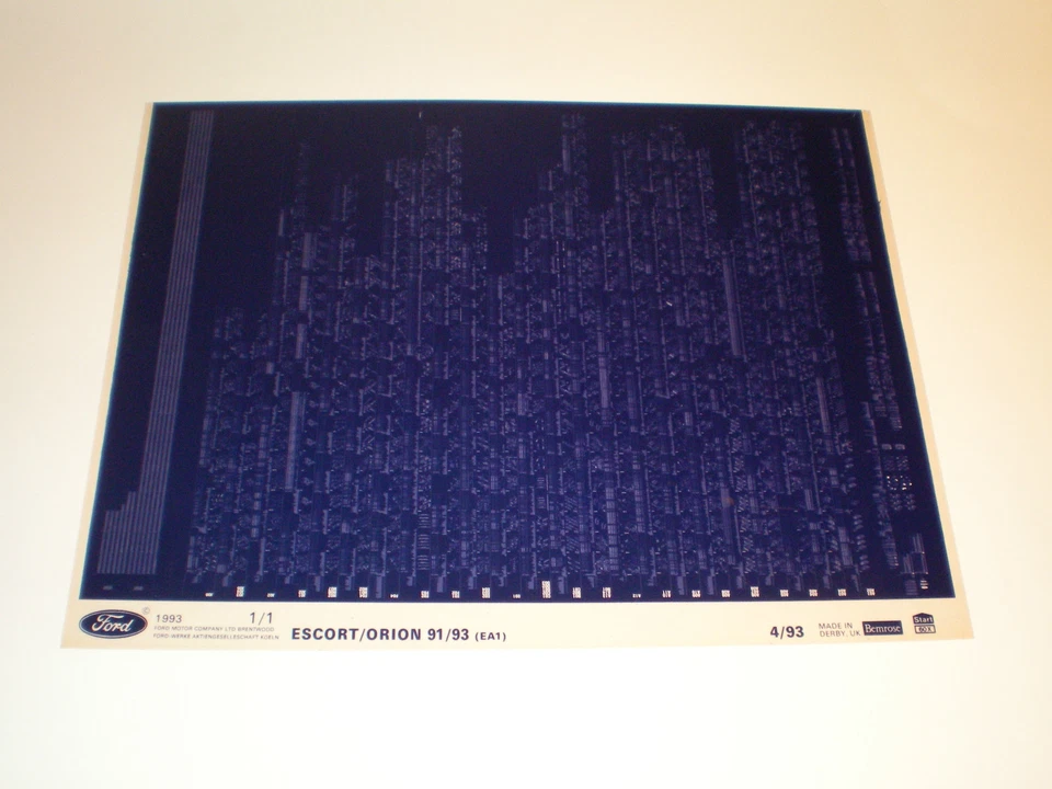 Microfiche Catalogo Ricambi Ford Escort/Orion 91/93 Stand 04/1993 - Immagine 1 di 1