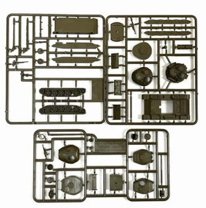 Fiamme della Guerra/Scontro d'Acciaio: T44M /54-1 Sprue Serbatoio Plastica BM298/102 (15mm) - Foto 1 di 7