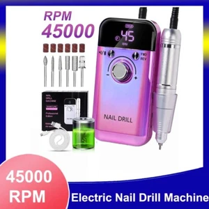 Taladro de uñas eléctrico recargable profesional 45000 RPM - Imagen 1 de 9