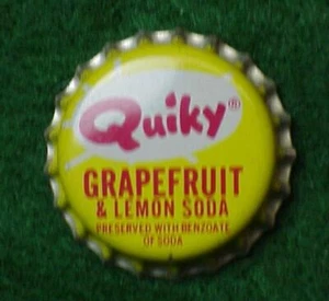 Quiky Grapefruit Soda Bottle Cap - Cork  -  8A5 - Picture 1 of 2
