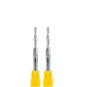 6 mm Kugelnase Ende Fräser Radius 1,5 mm 2 Flöte Hartmetall CNC konische Gravur Bits - Bild 1 von 6