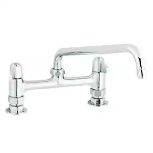 T&S Brass 5F-4DWX08 4" Deck Mount Mixing Faucet w/ 8" Swivel Spout - Picture 1 of 1
