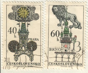 Czechoslovakia - 1970 Ancient Buildings & House-signs Prague, Brno and Bratislav - Picture 1 of 1
