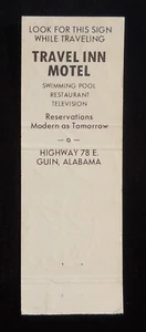 1970s? CHRISTMAS Holiday Greetings! Travel Inn Motel Highway 78 Santa Guin AL MB - Picture 1 of 2
