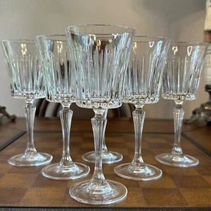 RCR Royal Rock Crystal Wine Glass Set of 6, Cristalleria Italiana Made in Italy - Picture 1 of 13