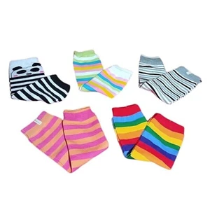 Baby Toddler Leg Warmers Socks Leggings Stripes One Size - ships from New York - Picture 1 of 5