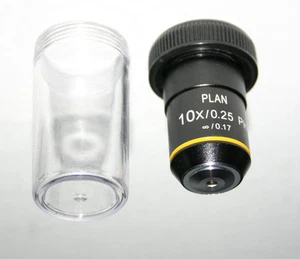 Fisher AMG Plan 10X Phasenkontrast Infinity Mikroskop Objektiv Neu - Bild 1 von 1