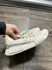 Adidas Womens NMD R1 STLT Primknit B37655 White Running Shoes Sneakers Size 8 - Picture 1 of 7