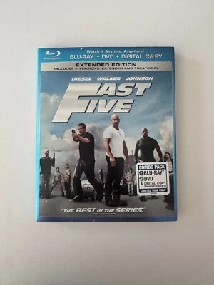 Fast Five, Extended Edition, Walker, Diesel, Blu-Ray & DVD, 2011 Sealed DS13 - Image 1 of 2