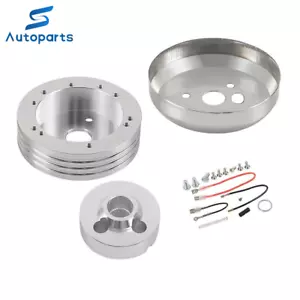 5 & 6 Hole Steering Wheel Polished Short Hub Adapter Fit For Ididit, GM, Chevy - Picture 1 of 7
