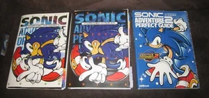SONIC Adventure 1 & 2 Perfect Guides JAPAN + Sonic Adventure OPERATION GUIDE - Picture 1 of 17