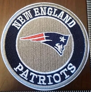 New England Patriots Vintage Round Style Patch. Embroidered. Iron On Backing.... - Picture 1 of 7