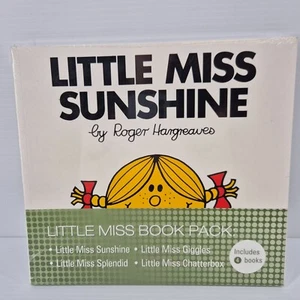 Little Miss 4 Book Pack Large 25cm Miss Sunshine Giggles Splendid Chatterbox New - Picture 1 of 5
