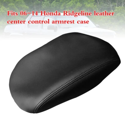 Honda Ridgeline for 06-14 Leather Center Console Armrest Lid Cover Trim Black - Imagem 1 de 4