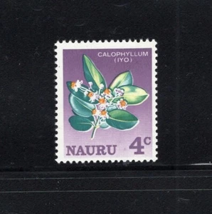 Nauru 1966 4c Iyo Calophyllum Flor SG 61 montada sin montar o nunca montada - Imagen 1 de 1