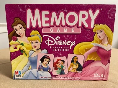 Memory Kids Game DISNEY PRINCESS EDITION 2004 Milton Bradley Complete - Image 1 of 3