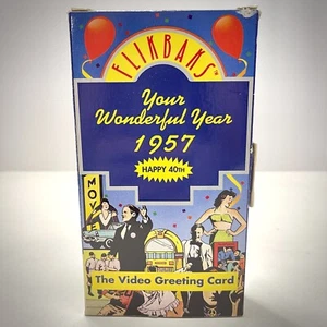 Flikbaks- Your Wonderful Year 1957 (VHS) The Video Greeting Card - Picture 1 of 7