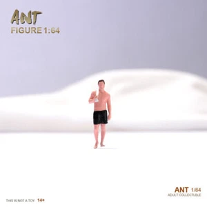 1:64 Naked Bath Man Uncle Doll Scene Props Miniature Figure For Model Cars Toy - Picture 1 of 5