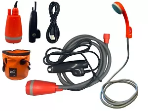 Tragbare Camping Outdoor Dusche + Falteimer USB Wiederaufladbar Angelboot - Bild 1 von 7