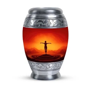 Raven Bird Memorial Urn, Large Urn for Human Ashes Adult Female 10 Inch - Picture 1 of 7